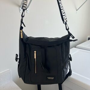 Versace convertible backpack shoulder bag new